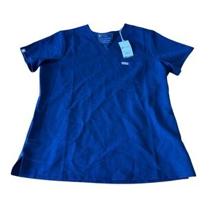 Figs Technical Collection Royal Blue Scrub Top Large